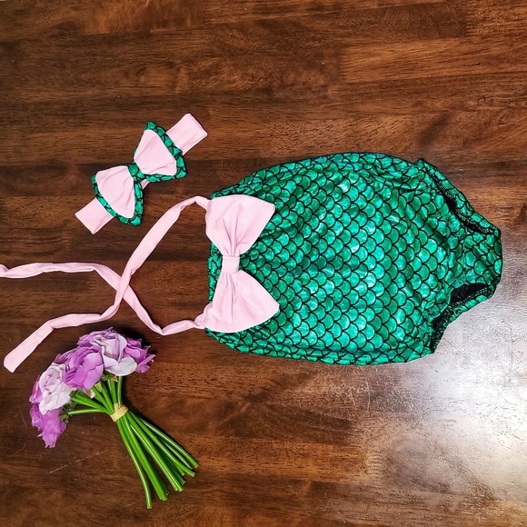 Mermaid One Piece Swimsuit - Picture 4 of 5